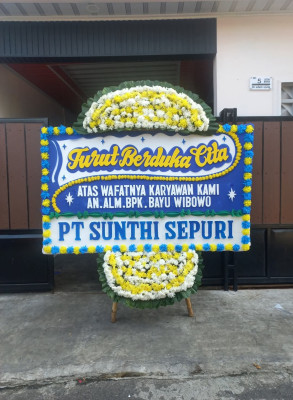 Papan Bunga Duka di Kebon Manggis